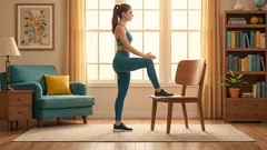 5 standing glute exercises without squats that are suitable even for beginners (with a chair)